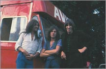 Alan Styles, left, with Peter Watts and Roger Waters