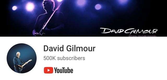 David Gilmour YouTube Channel