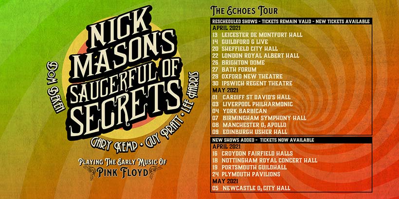 Nick Mason's Saucerful Of Secrets UK Tour Postponed