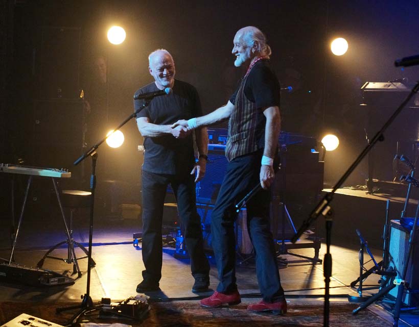 David Gilmour with Mick Fleetwood