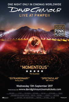 David Gilmour Live At Pompeii Poster 2017